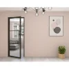 Loftdeur Stalen Binnendeur 3 Vaks 211,5 X 83 Linksdraaiend Helder Glas Sepia Bruin Metallic Brons