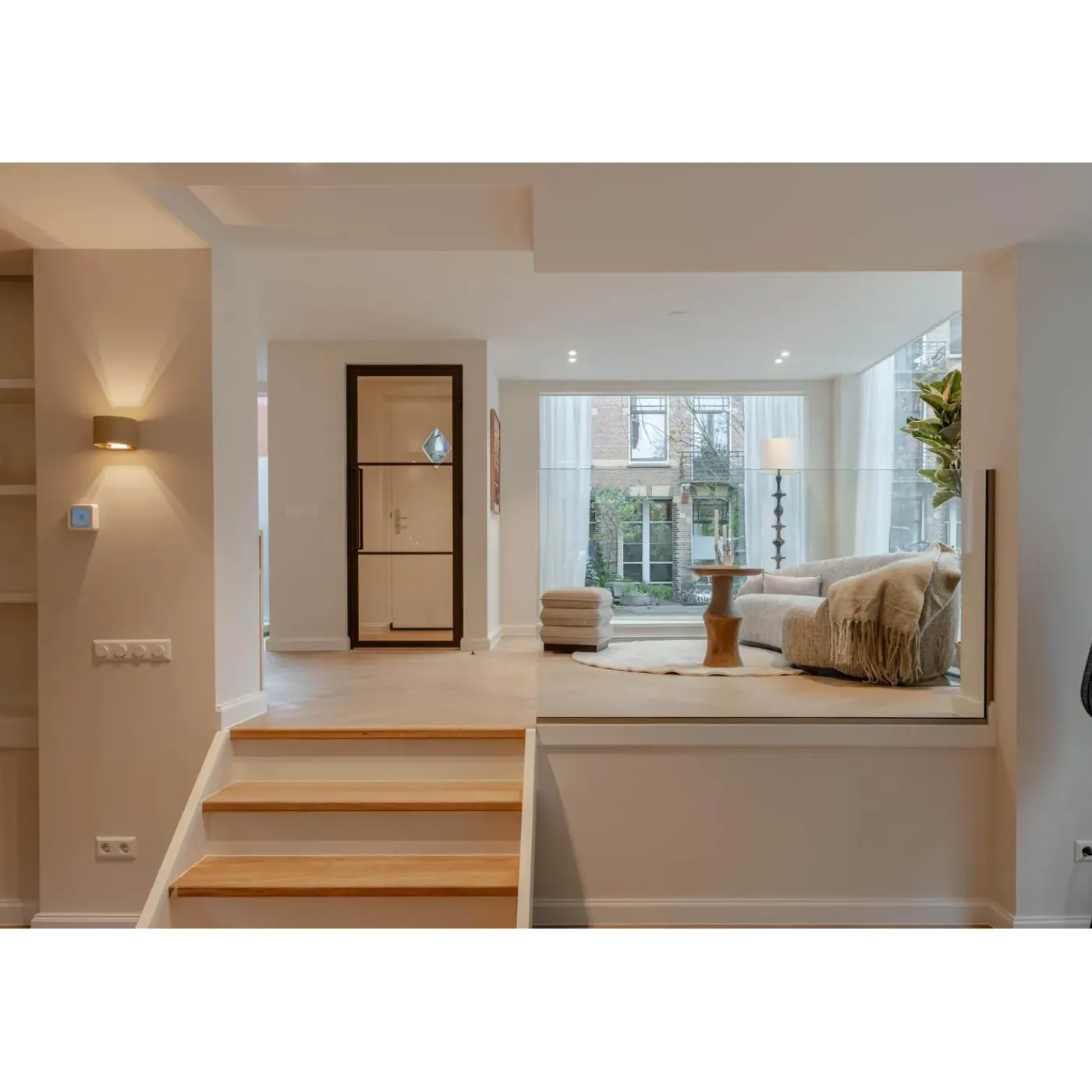 Loftdeur Stalen Scharnierdeur 3 Vaks 211,5 X 83 Linksdraaiend Helder Glas C33 Metallic Brons