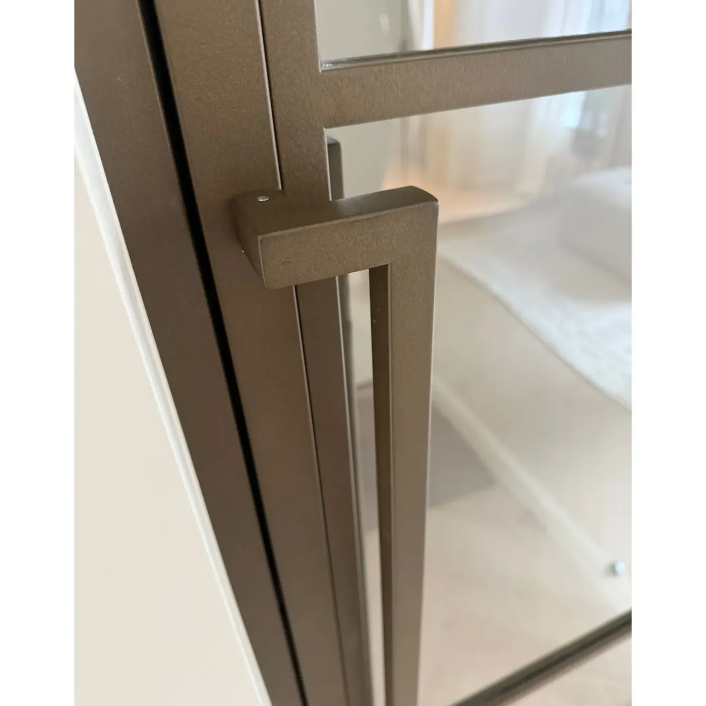 Loftdeur Stalen Scharnierdeur 6 Vaks Asymmetrisch 211,5 X 83 Links Helder Glas C33 Metallic Brons