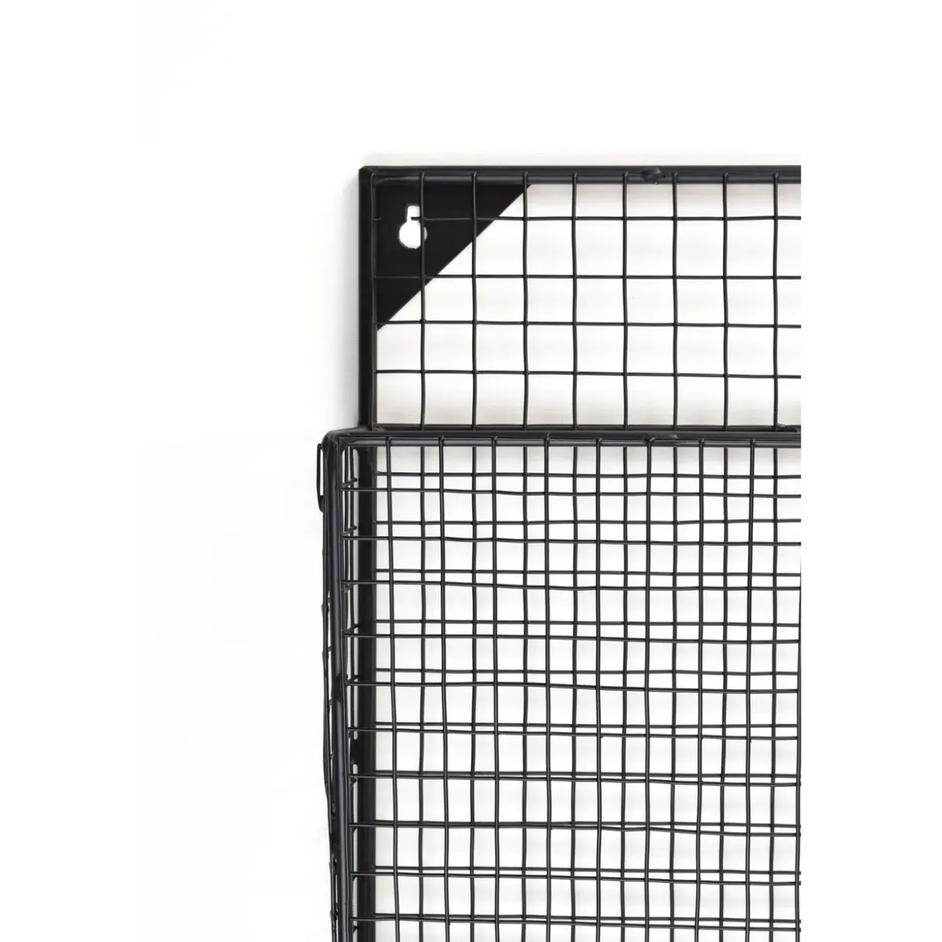 LOFT42 Maggy Gaas Tijdschriftenrek Large - Metaal - Zwart - 2 Vaks