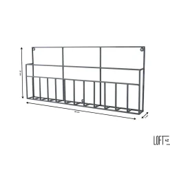 LOFT42 Maggy Tijdschriftenrek Large - Metaal - Mat Zwart