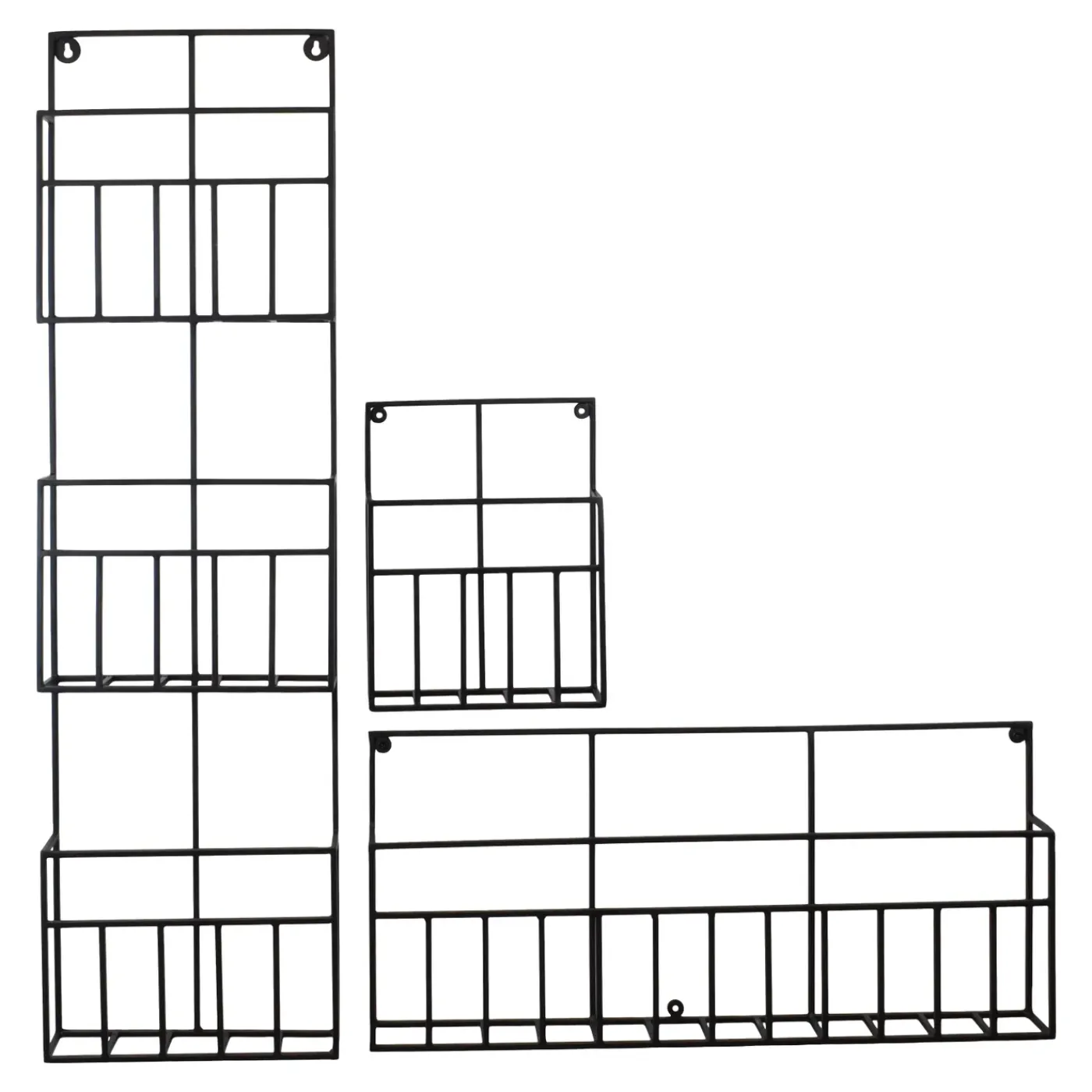 Loft42 Maggy Tijdschriftenrek - Metaal - Mat Zwart - 3 Vaks