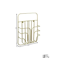 Loft42 Rowan Tijdschriftenrek - Goud - Metaal
