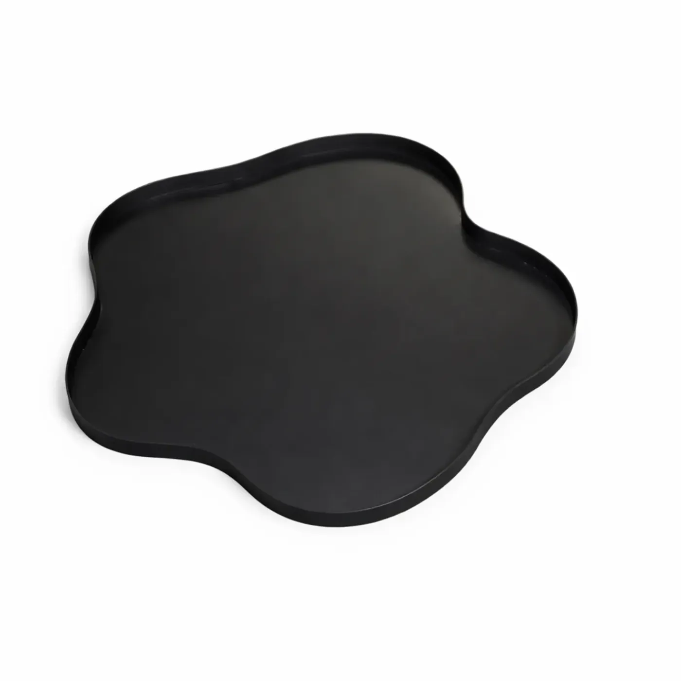 Loft42 Serva Organisch Metalen Dienblad – Zwart – Ø60 Cm