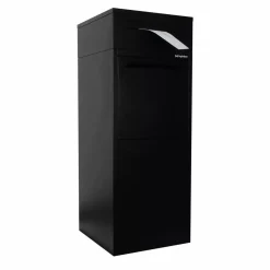 Logixbox pakketbrievenbus Complete Set Frontbox DeLuxe Achteruitname Zwart