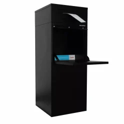 Logixbox pakketbrievenbus Complete Set Frontbox DeLuxe Achteruitname Zwart