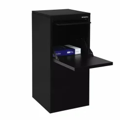 Logixbox pakketbrievenbus Frontbox Inbouw Achteruitname Zwart