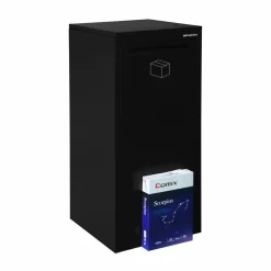 Logixbox pakketbrievenbus Frontbox Inbouw Achteruitname Zwart