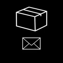 Logixbox pakketbrievenbus Voordeelset Brievenbussticker icoon enveloppe + pakket