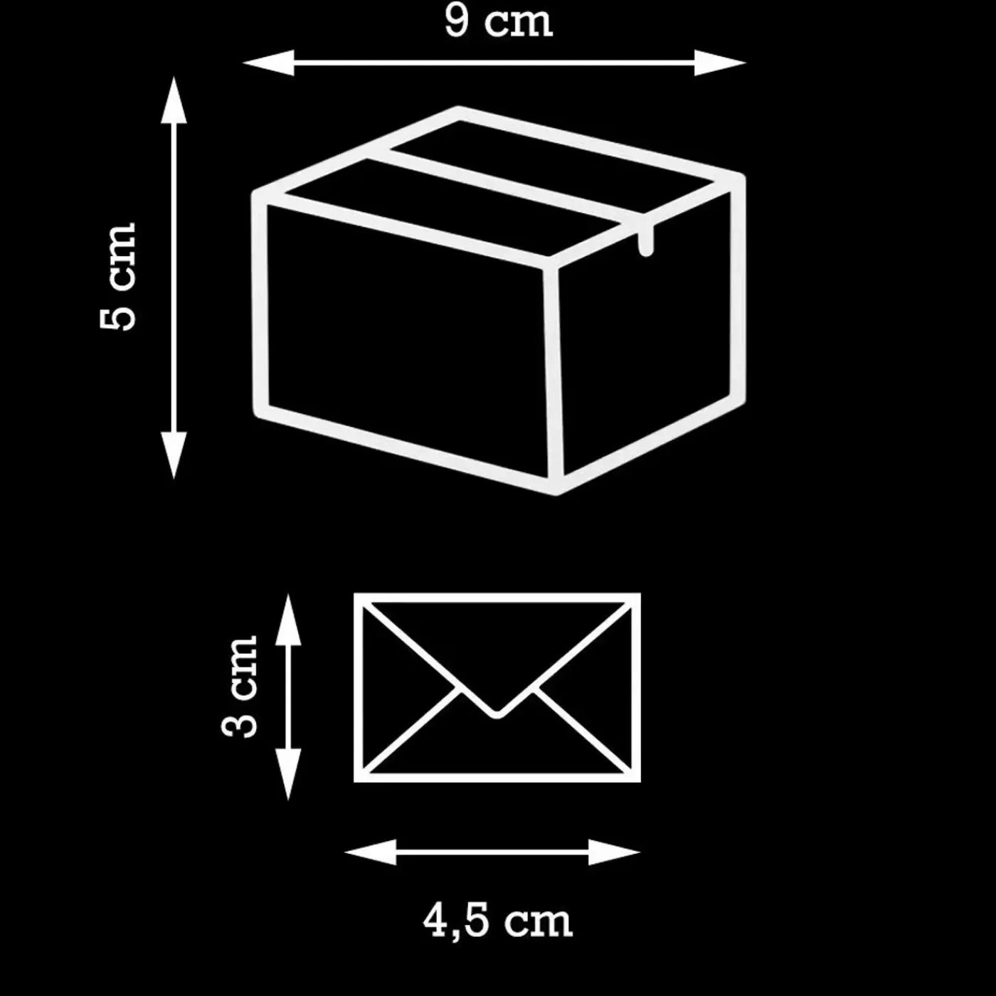 Logixbox pakketbrievenbus Voordeelset Brievenbussticker icoon enveloppe + pakket