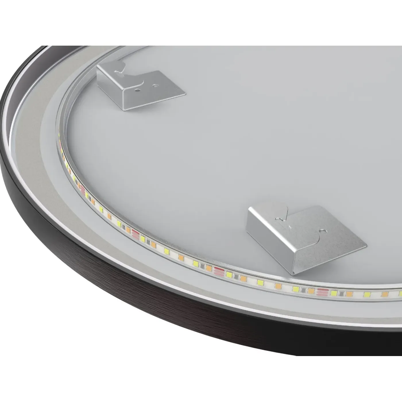 LOMAZOO Badkamerspiegel Milano Led Verlichting 80 Cm Rond Zwart