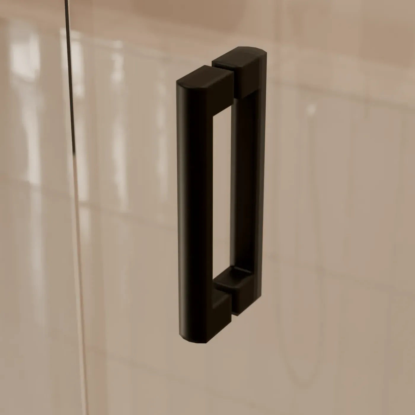 LOMAZOO Douchecabine Cali - 90 X 90 Cm - Zwart - 8 Mm Rookglas - Nano Coating