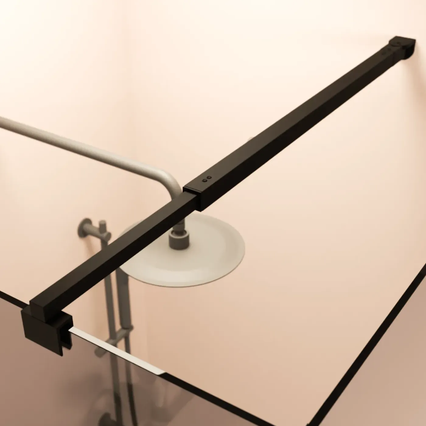 LOMAZOO Douchecabine Cali - 90 X 90 Cm - Zwart - 8 Mm Rookglas - Nano Coating