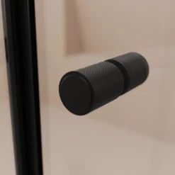 Lomazoo Douchecabine Medellin - 90 X 90 Cm - Zwart - 6 Mm Rookglas - Nano Coating