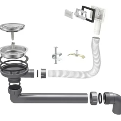 LOMAZOO Dubbele Spoelbak Proxima Rvs 595x450 Mm