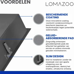 LOMAZOO Dubbele Spoelbak Proxima Rvs 595x450 Mm