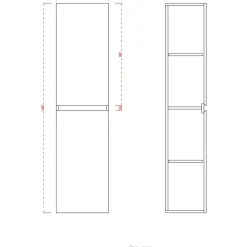 LOMAZOO Kolomkast Marbella Licht Eiken 140cm