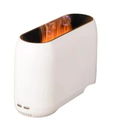 Smartlife Domotica Luchtbevochtiger Voor Aromatherapie Met Realistisch Vlameffect En Bluetooth Speakerfunctie