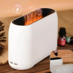 Smartlife Domotica Luchtbevochtiger Voor Aromatherapie Met Realistisch Vlameffect En Bluetooth Speakerfunctie