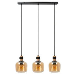 Lucide hanglamp Ilona amber 3xE27