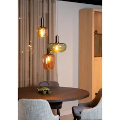 Lucide hanglamp Ilona zwart 3xE27