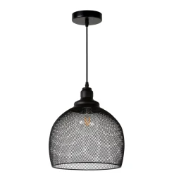 Lucide Hanglamp Mesh - Zwart - 28cm - E27