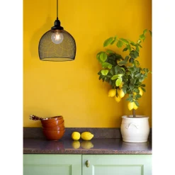 Lucide Hanglamp Mesh - Zwart - 28cm - E27