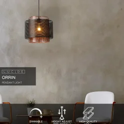 Lucide hanglamp Orrin zwart ⌀34cm E27