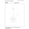 Lucide Hanglamp Rosas - Zwart - Messing - 26cm - E27