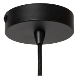 Lucide Hanglamp Rosas - Zwart - Messing - 26cm - E27