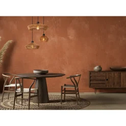 Lucide Hanglamp Yunkai - Naturel Zwart - diam. 60cm - 3xE27