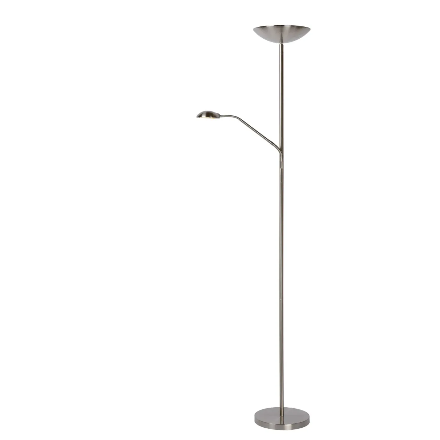 Lucide leeslamp Zenith mat chroom led dimbaar ⌀25,4cm 20+4W