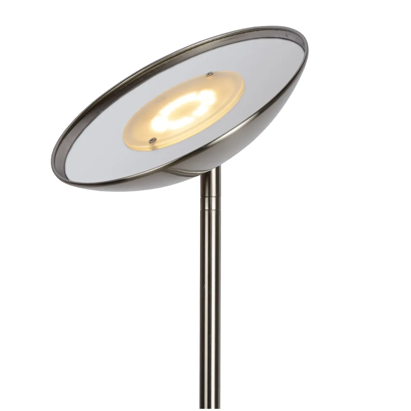 Lucide leeslamp Zenith mat chroom led dimbaar ⌀25,4cm 20+4W