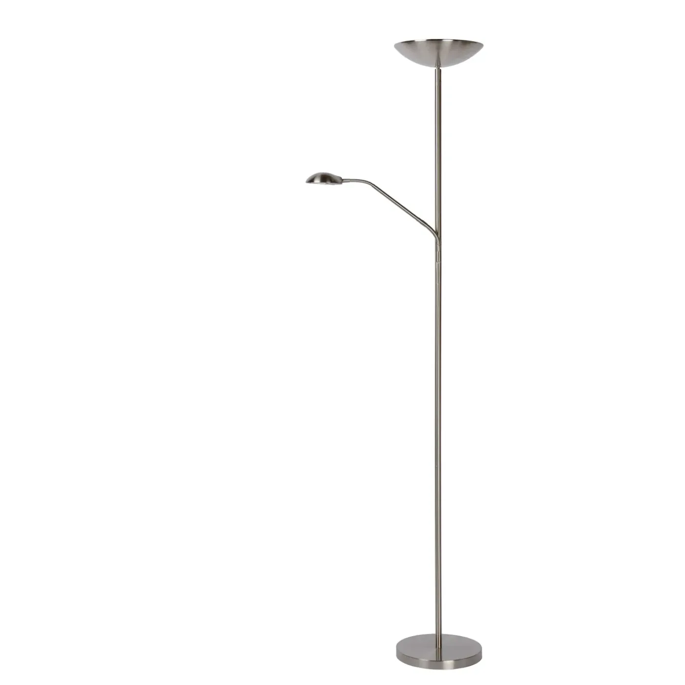 Lucide leeslamp Zenith mat chroom led dimbaar ⌀25,4cm 20+4W