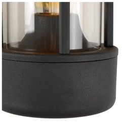 Lucide Lori - Wandlamp Binnen/buiten - Diam. 12 Cm - 1xe27 - Ip44 - Dag/nacht Sensor - Antraciet