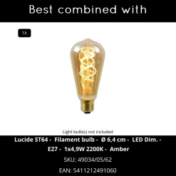 Lucide Lori - Wandlamp Binnen/buiten - Diam. 12 Cm - 1xe27 - Ip44 - Dag/nacht Sensor - Antraciet