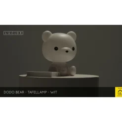Lucide nachtlampje Bear wit 3W