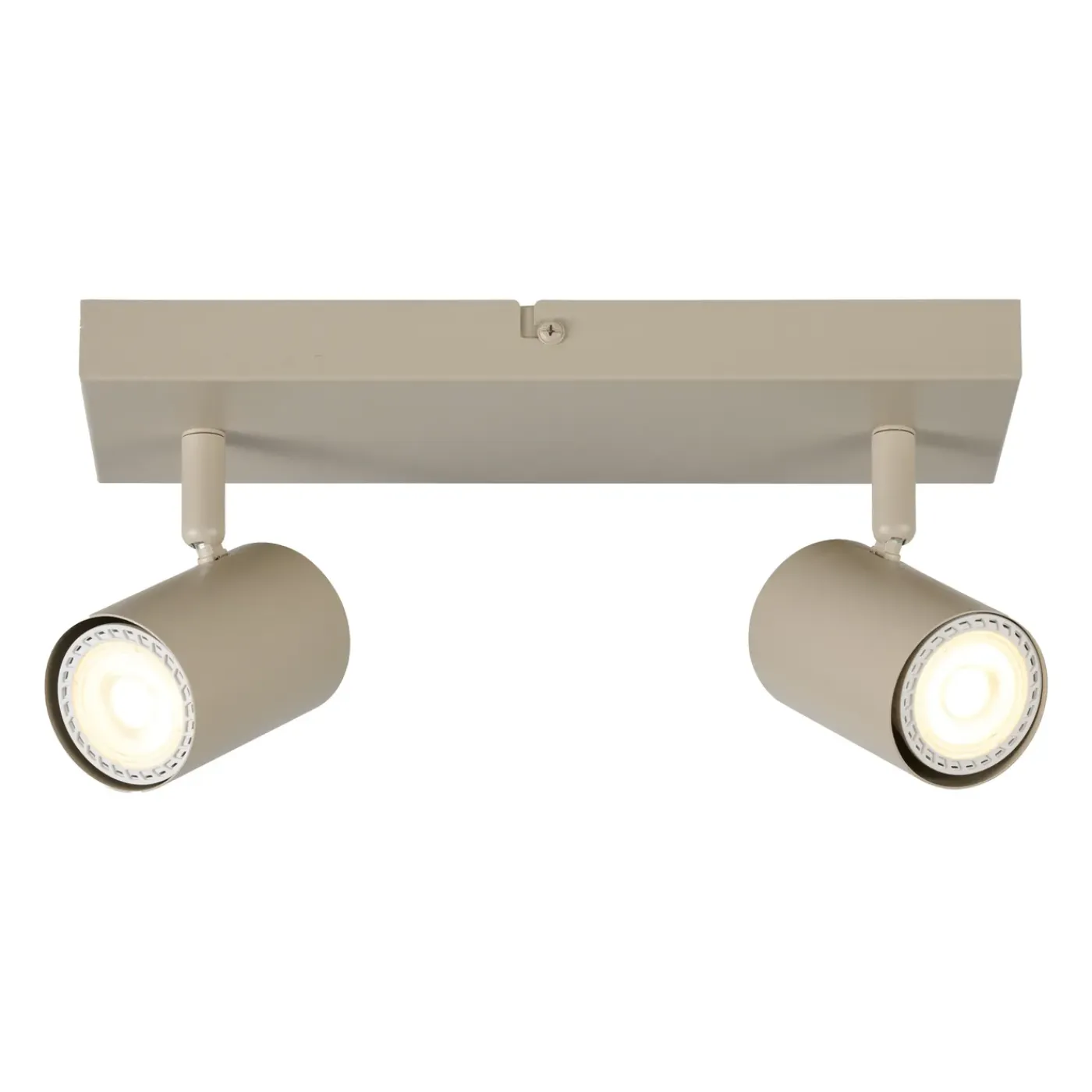 Lucide Opbouwspot Amigo - Taupe - 10cm - 2xGU10