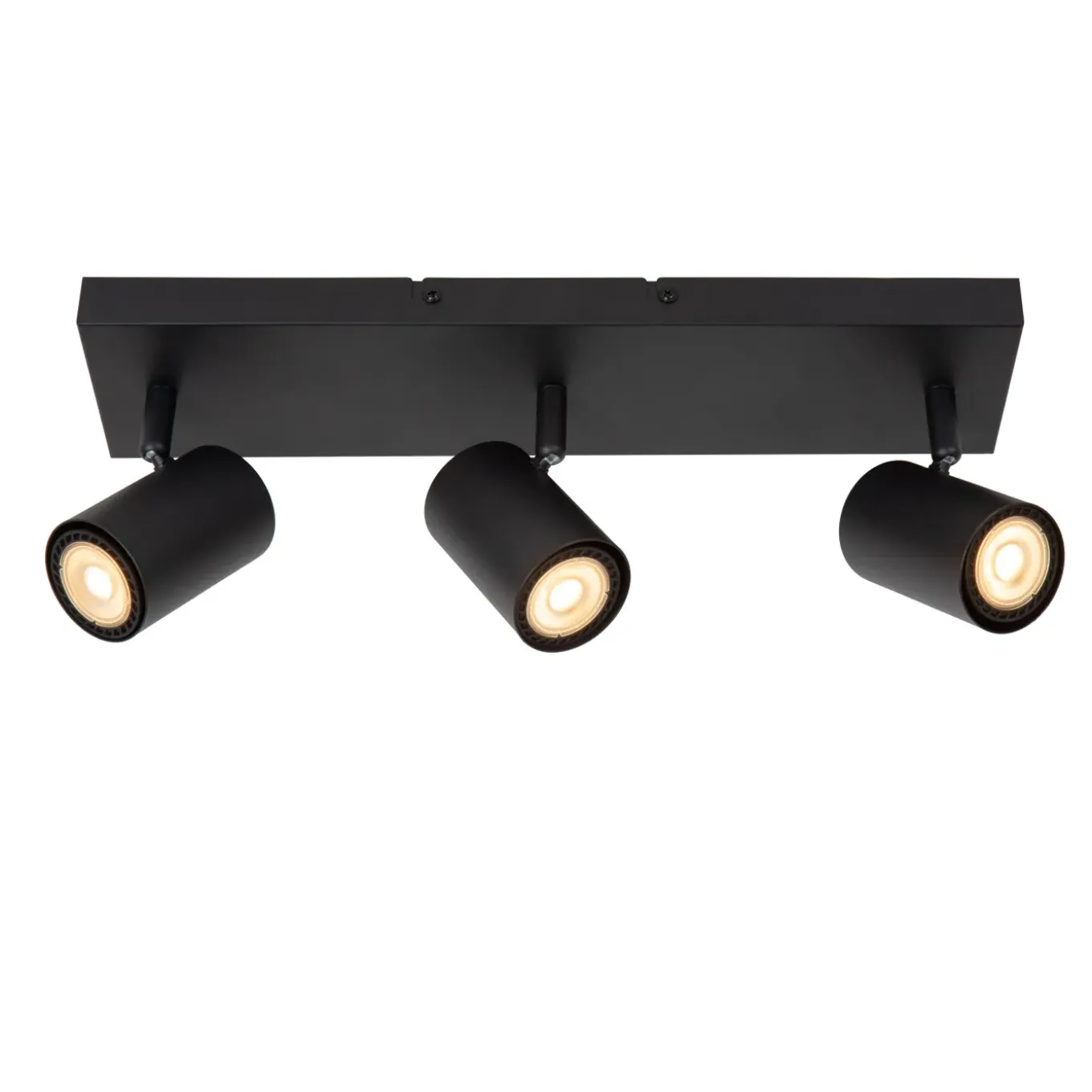 Lucide Opbouwspot Amigo - Zwart - 10cm - 3xGU10