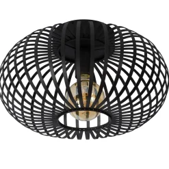 Lucide Plafondlamp Manuela - Zwart - 40cm - E27