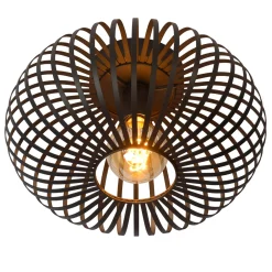 Lucide Plafondlamp Manuela - Zwart - 40cm - E27