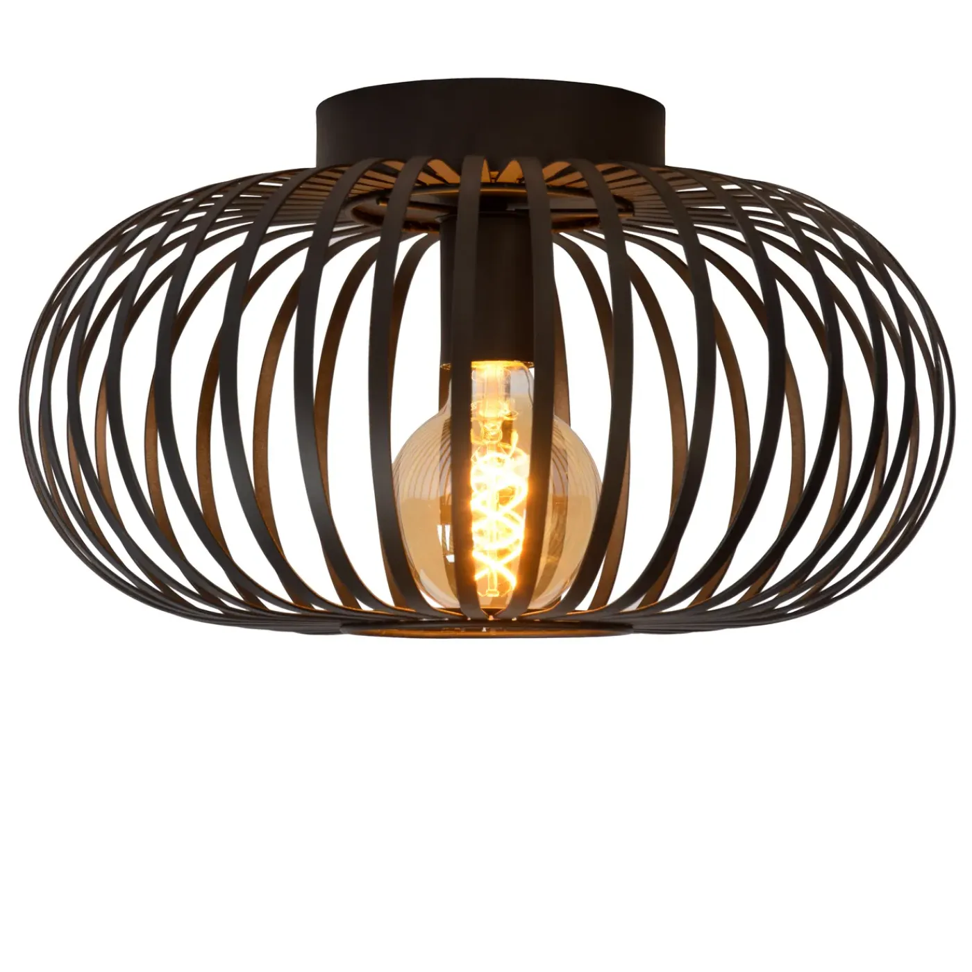 Lucide Plafondlamp Manuela - Zwart - 40cm - E27