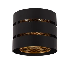 Lucide plafondlamp Rosas zwart messing ⌀26cm E27