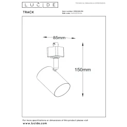 Lucide Railspot Track Amigo - Zwart - GU10
