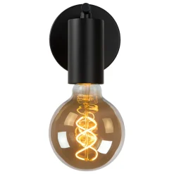 Lucide wandlamp Leanne zwart E27