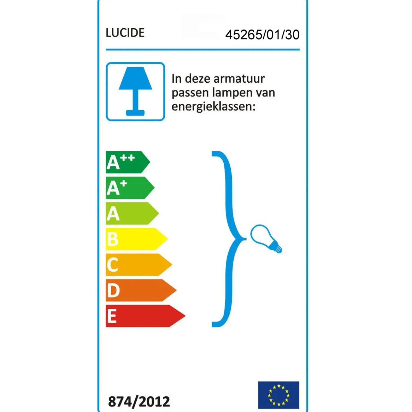 Lucide wandlamp Scott zwart E27