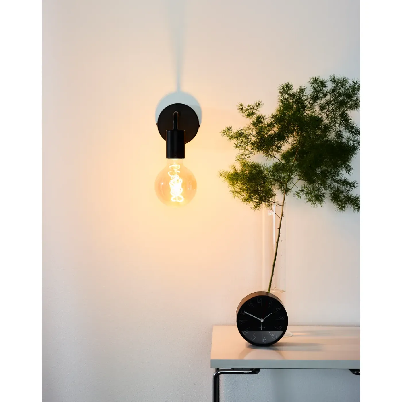 Lucide wandlamp Scott zwart E27