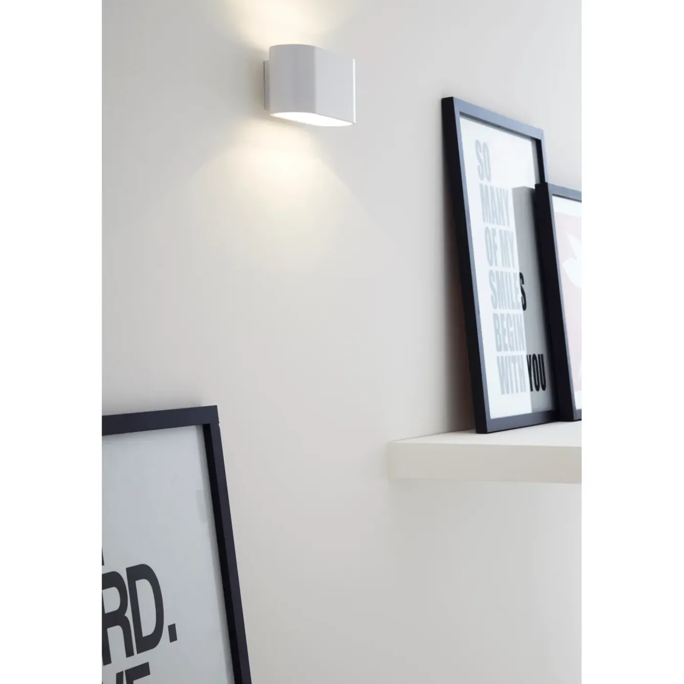 Lucide wandlamp Xera ovaal wit G9