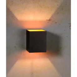 Lucide wandlamp Xera zwart G9