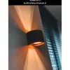 Lucide wandlamp Xio rond zwart koper G9 3,5W
